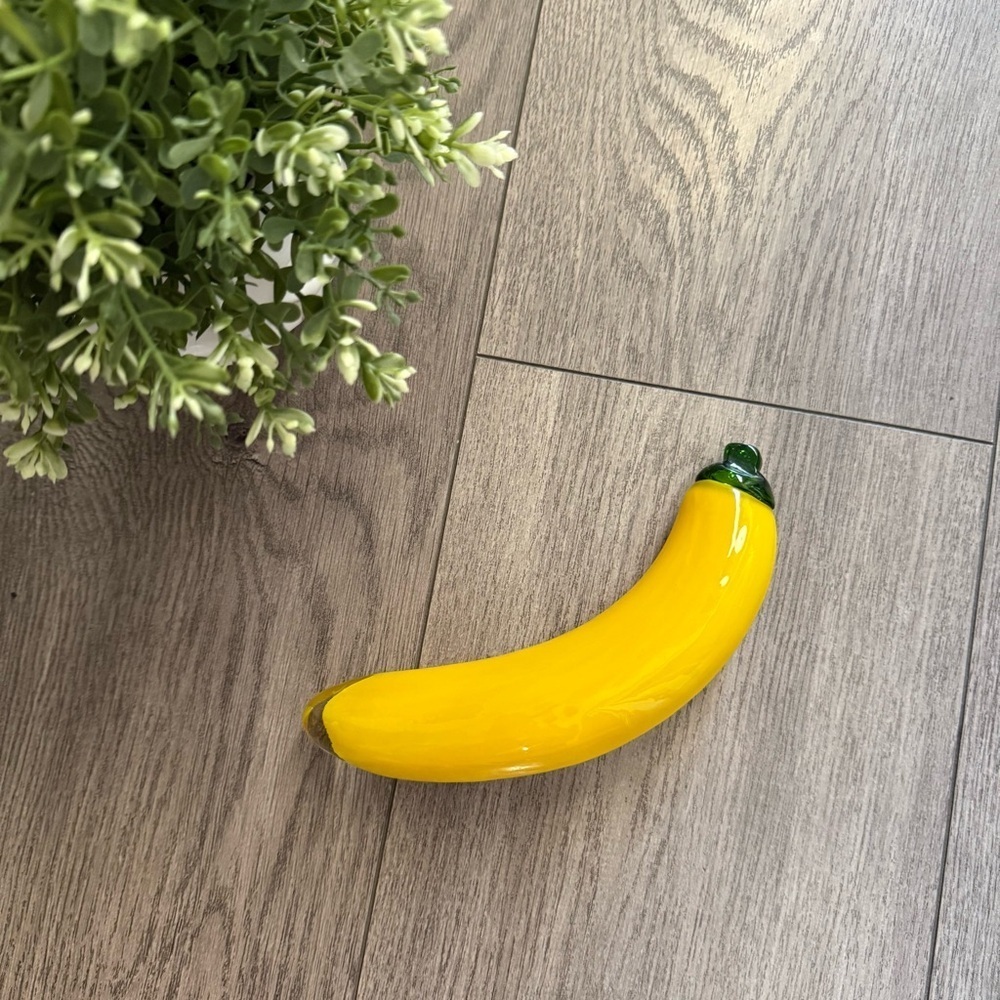 Vintage MCM‎ Hand Blown Banana Glass Fruit